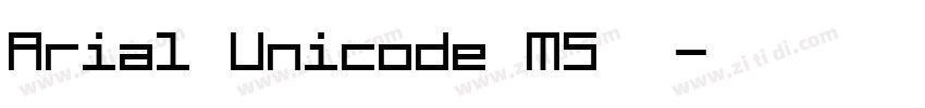 Arial Unicode MS常规字体转换